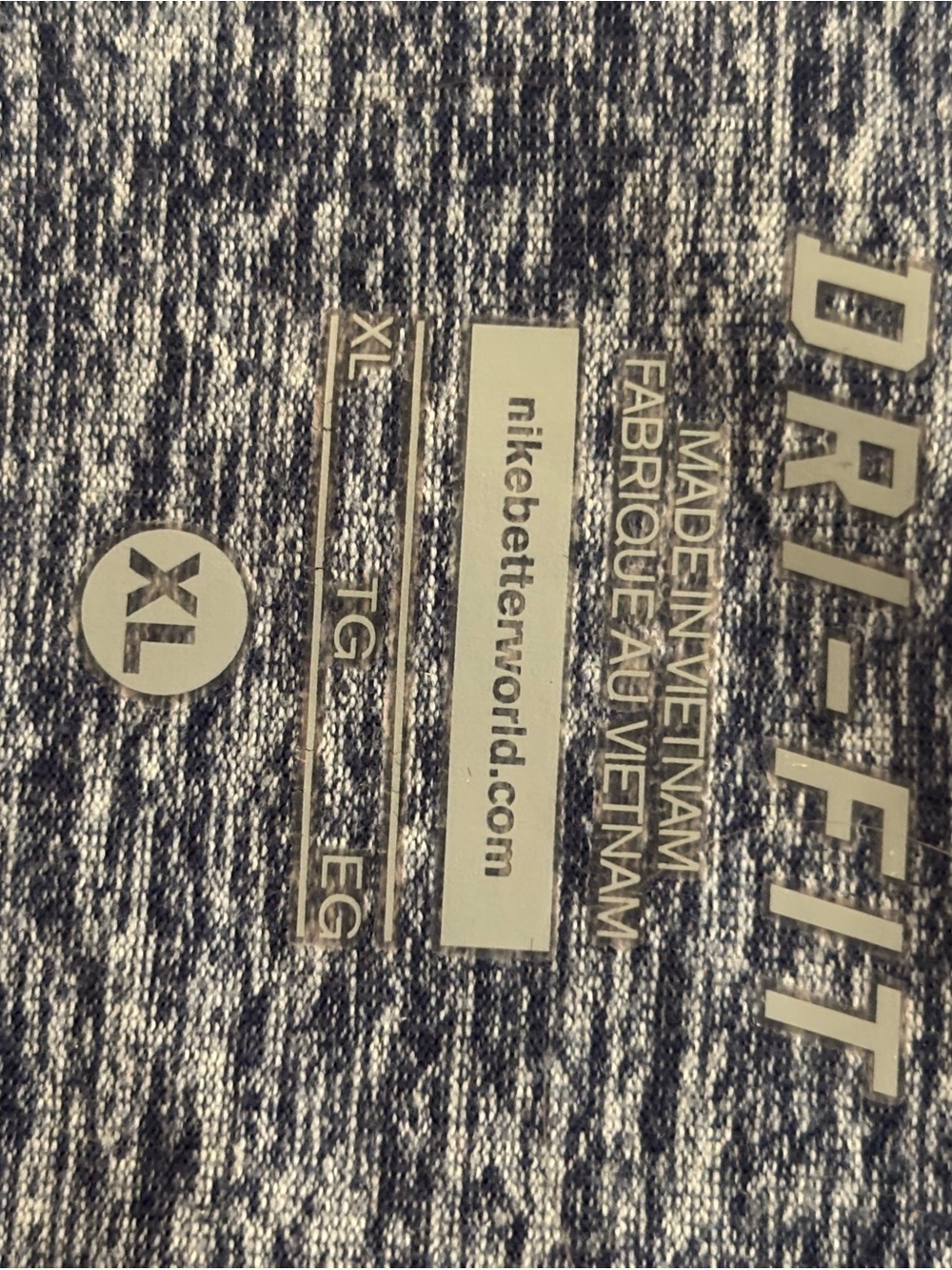 Nike Woman’s Blue Quarter-Zip Performance Sweatshirt - Picture 4 of 4